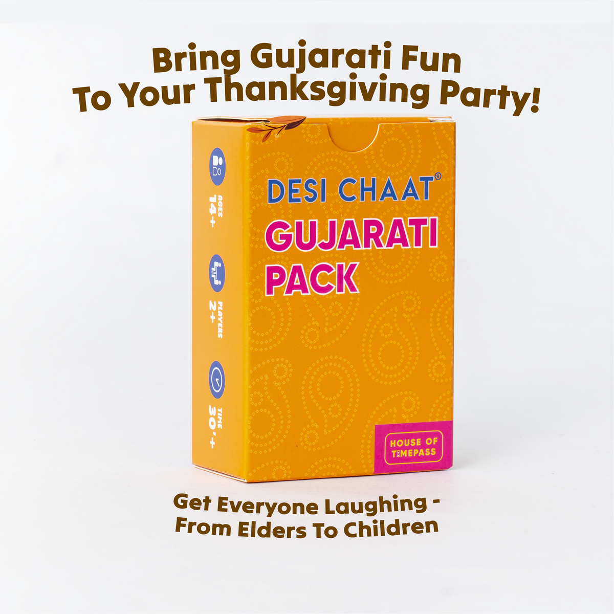 Bring Gujarati fun to your Thanksgiving party with the Desi Chaat Gujarati Pack